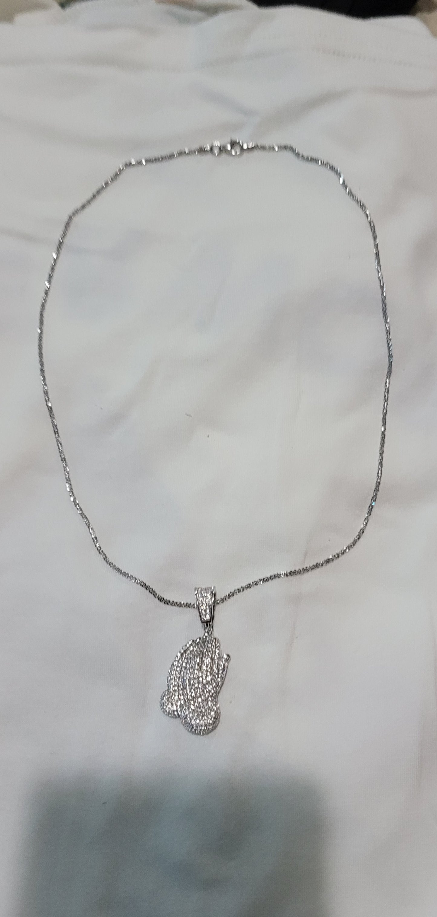 praying hands necklace